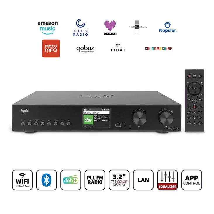 DABMAN i510 BT (V2) | DAB+, FM & Internet Radio HiFi järjestelmiin - Radiot ja MP3/4-soittimet - 4024035002538 - 1