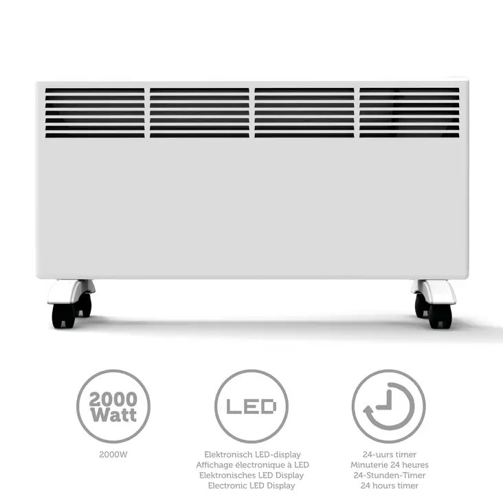 Digital panel heater 2000W - Lämmitys - 8711902078708 - 1