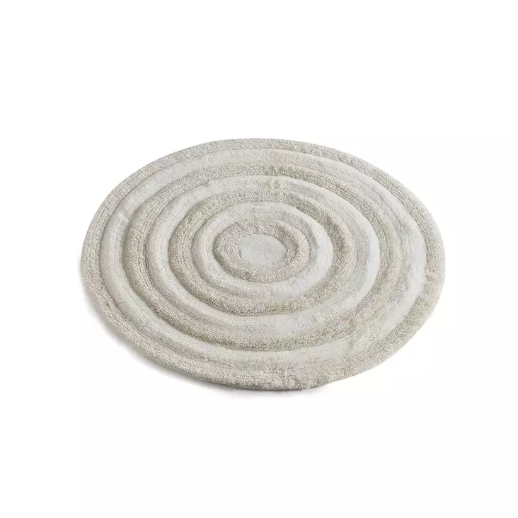 Ecru Antibakteerinen kylpyhuonematto 90 cm, ecru, Halkaisija 90 cm, antibakteerinen, liukumaton - Kylpyhuonematot ja kosteantilan matot - 8681181952108 - 1