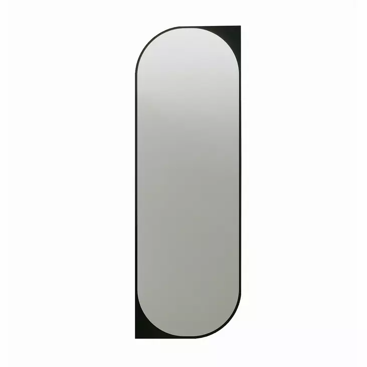 Ekologinen Flotal-E Peili - Musta, 100% MDF, 52x152 cm, Seinään Kiinnitettävä, Tyylikäs ja Kestävä Sisustuselementti - Peilit - 8684282515418 - 1