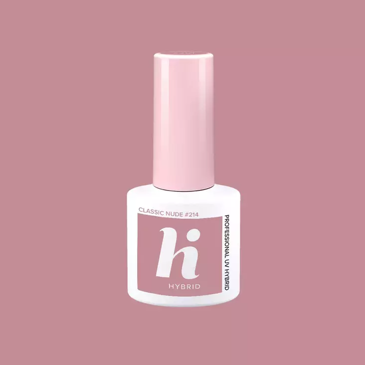 Geelikynsilakka UV #214 hi hybrid HEMA Free Classic Nude 5ml - Geelikynsilakat - 5902751453058 - 1