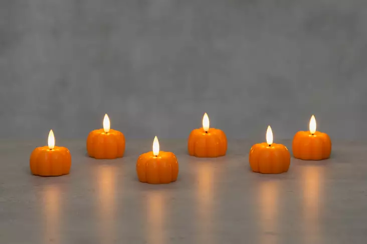 Halloween Led kurpitsa 3D liekillä - Koristeet, koriste-esineet - 6410416305318 - 1