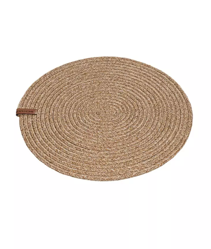 Kaitaliina, luonnonvalkoinen, 37 cm x 37 cm, käsintehty, mukava - Pöytäliinat ja tabletit - 8683743770168 - 1