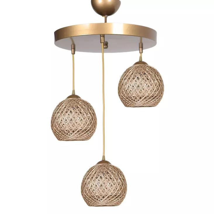 Kattokruunu, beige, 32 x 32 cm, tyylikäs, CE-sertifioitu - Katto- ja seinävalaisimet - 8683342319348 - 1