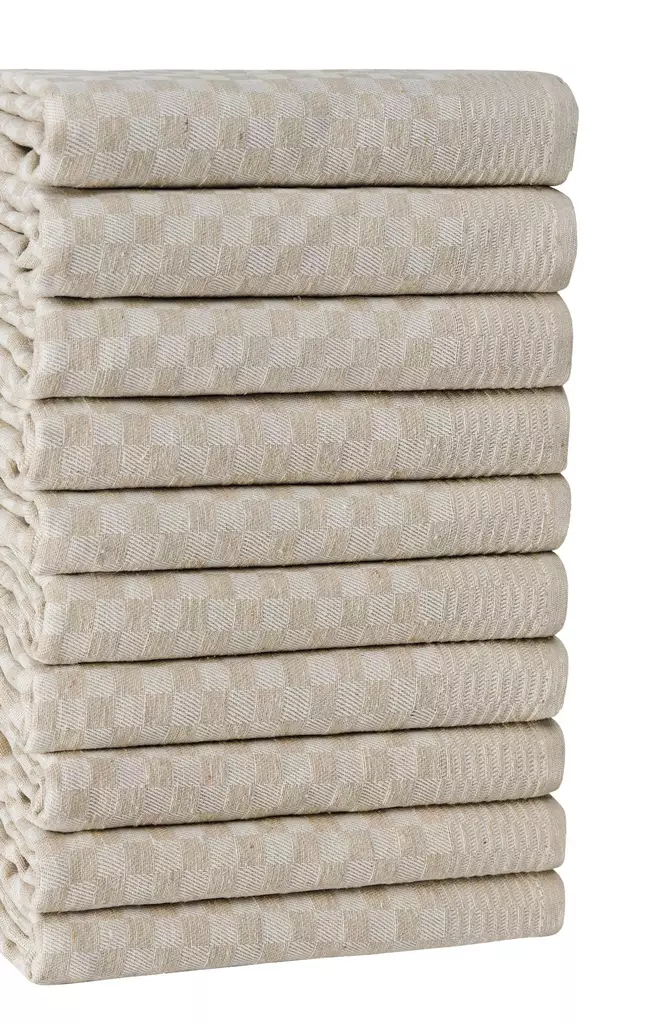 Keittiöpyyhesetti (10 kpl), kerma, 40 x 60 cm, pehmeä, imukykyinen - Keittiötekstiilit - 8683742885498 - 1