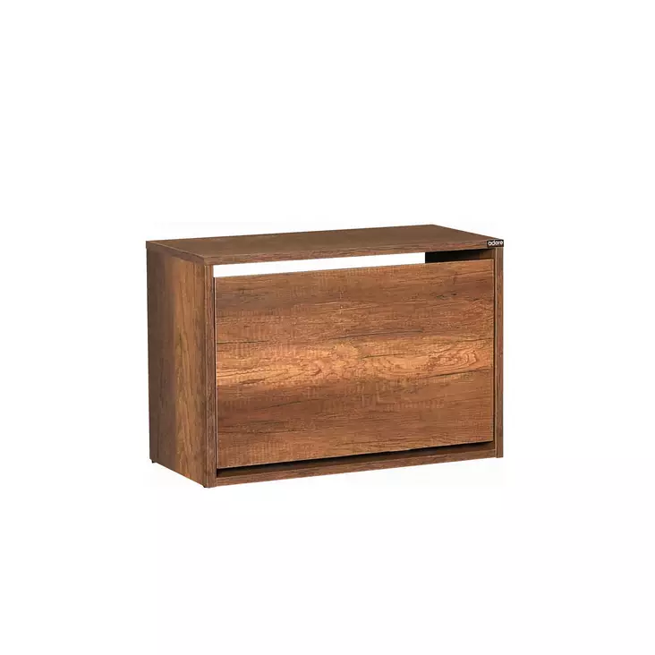 Kenkäkaappi Oslo Pähkinä - Tyylikäs ja Toimiva Säilytysratkaisu - 100% Melamiinipinnoitettu - 60x42x30 cm - Useita Hyllyjä - Kenkäkaapit - 8682870658318 - 1