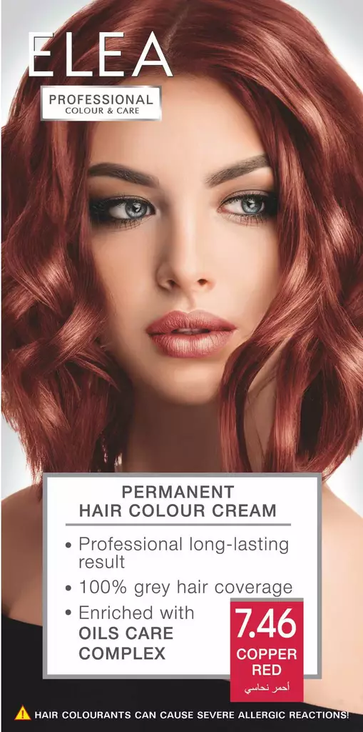 Kestoväri Elea 7,46 Copper red - Hiusvärit - 3800708382418 - 1