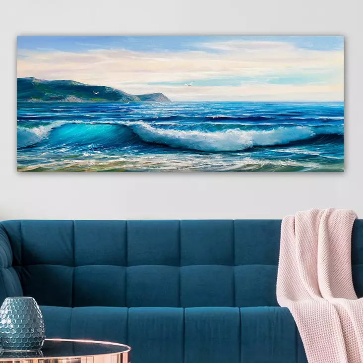 Koristeellinen kangasmaalaus, monivärinen, 50 x 120 cm, kestävä, tyylikäs, laadukas - Taulut ja kehykset - 8682870428188 - 1