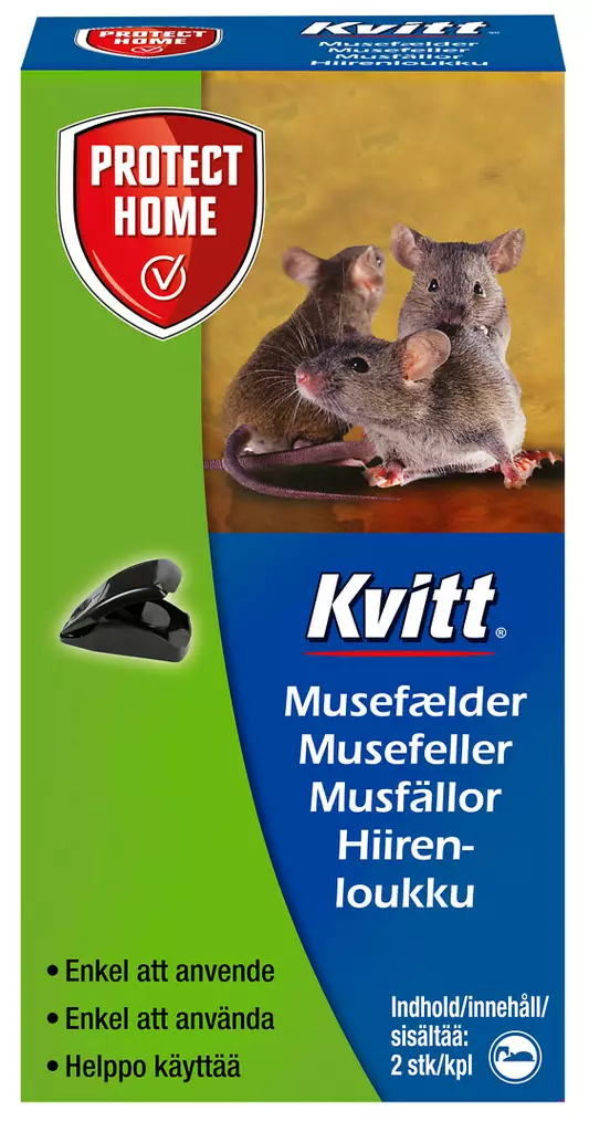 Kvitt Hiirenloukku 2kpl - Jyrsijöiden karkottimet ja loukut - 5701363003398 - 1