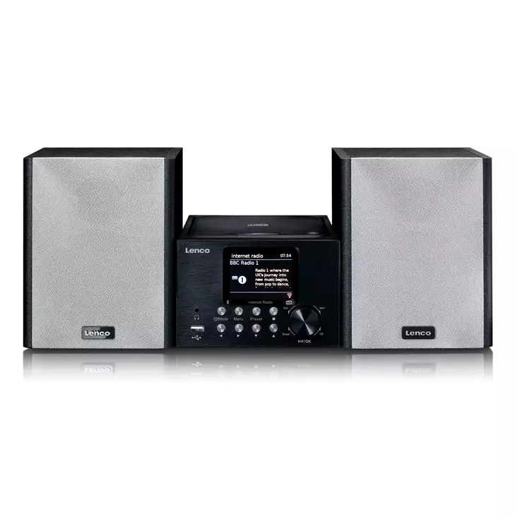Mikrofoni, jossa on internet/ DAB+-radio Bluetooth® CD MP3 Musta - CD/DVD-soittimet - 8711902043638 - 10