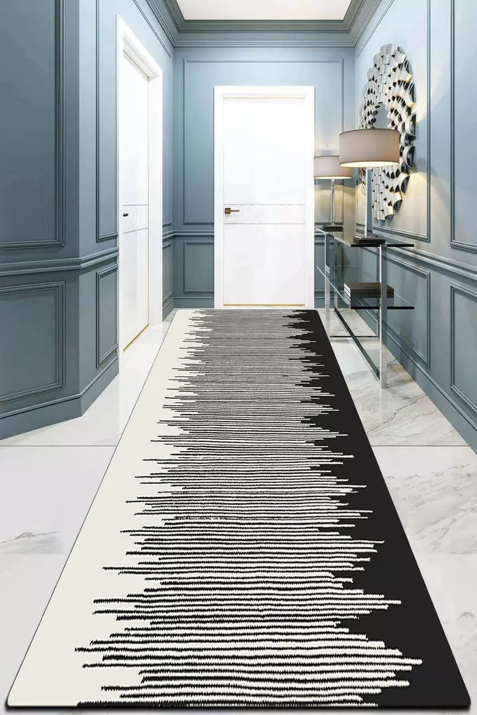 Monivärinen 200x290 cm Konepestävä Antibakteerinen Polyesterimatto - Luistamaton Pohja ja 10 mm Nukkapinta - Suuret ja keskikokoiset matot - 8683342040808 - 1