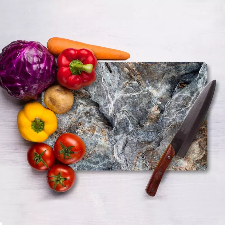Monivärinen Antibakteerinen Leikkuulauta 100% Karkaistua Lasi 20x30 cm - Helppo Puhdistaa, Ei Astianpesukoneeseen - Keittiötyövälineet - 8684283727278 - 1