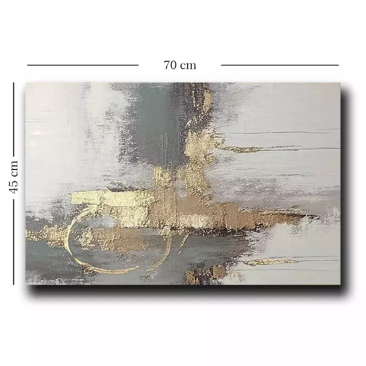 Monivärinen Koristeellinen Canvas-taulu 45x70 cm - 100% Canvas, 100% Mäntykehys - Tyylikäs Sisustuselementti - Taulut ja kehykset - 8684282625858 - 1
