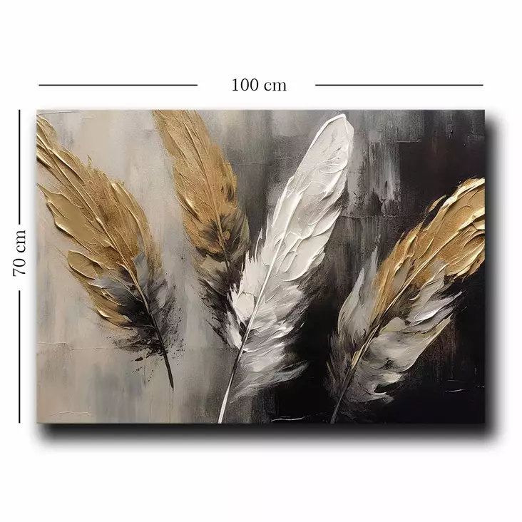 Monivärinen Koristeellinen Canvas-taulu 70x100 cm - 100% Canvas ja Mäntykehys - Tyylikäs Seinäkoriste - Taulut ja kehykset - 8684282626008 - 1