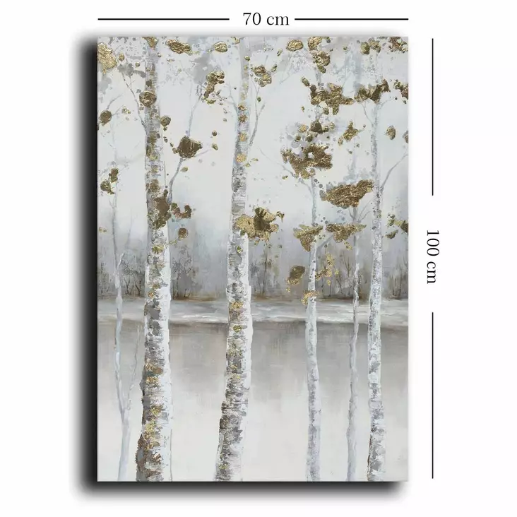 Monivärinen Koristeellinen Canvas-taulu 70x100 cm - 100% Canvas ja Mäntykehys - Tyylikäs Sisustuselementti - Taulut ja kehykset - 8684283328178 - 1