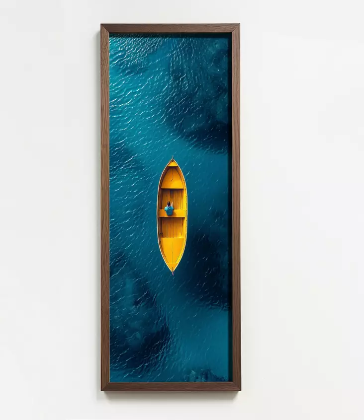 Monivärinen Koristeellinen Kehystetty MDF-Maalaus 40x120 cm - UV-Painettu, Kestävä Mäntykehys, Tyylikäs Sisustus - Taulut ja kehykset - 8684283397358 - 1
