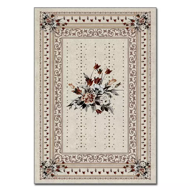Monivärinen Matto 80x140 cm - 100% Polyesteri, Digitaalinen Painatus, Konepestävä, Liukumaton Alapuoli - Pienet matot ja käytävämatot - 8683342187848 - 1