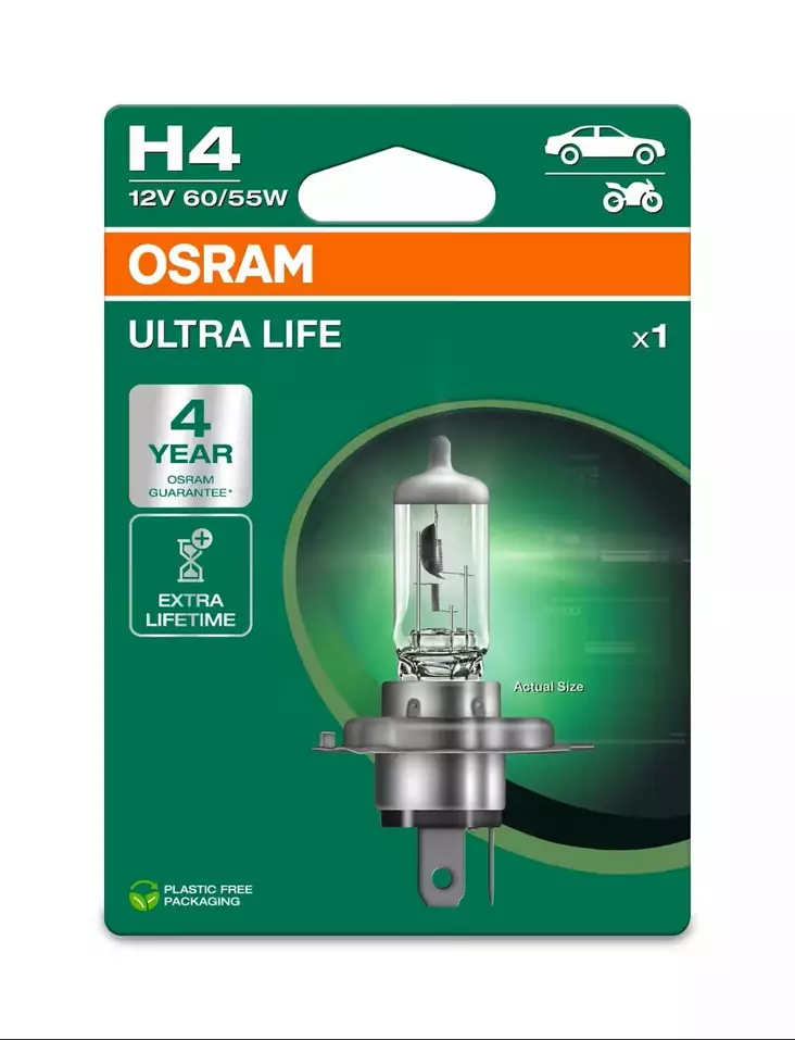 Osram H4 Ultra Life - H4-polttimot - 4062172395748 - 1