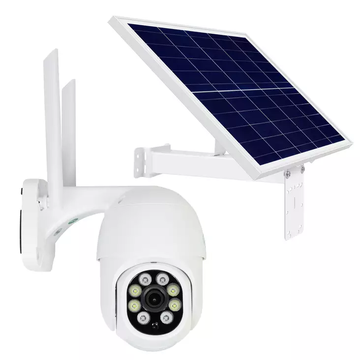 Paketissa PNI IP840 PTZ langaton videovalvontakamera, 8MP 4K aurinkopaneelilla, 60W teho 20A akulla, 12V lähtö - PNI tuotteet - 5949066548598 - 1