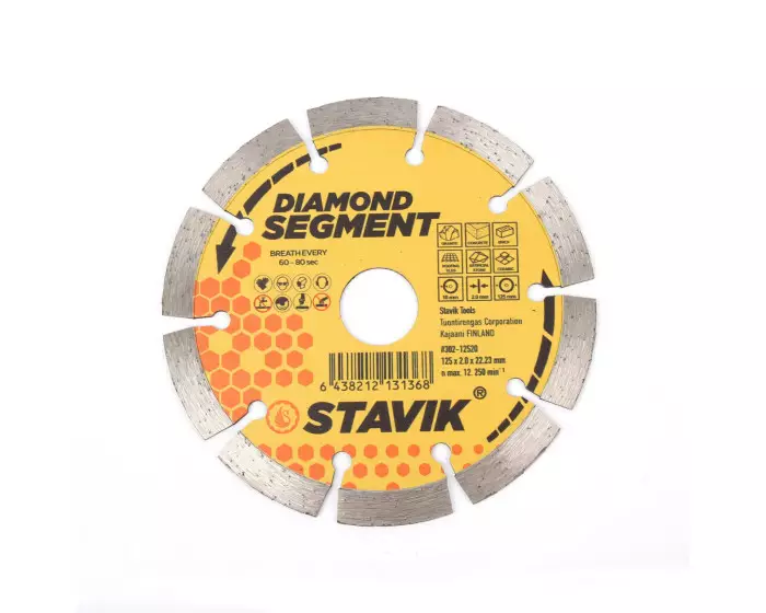 Stavik timanttilaikka 125mm segmentti - Laikat kulmahiomakoneeseen - 6438212131368 - 1