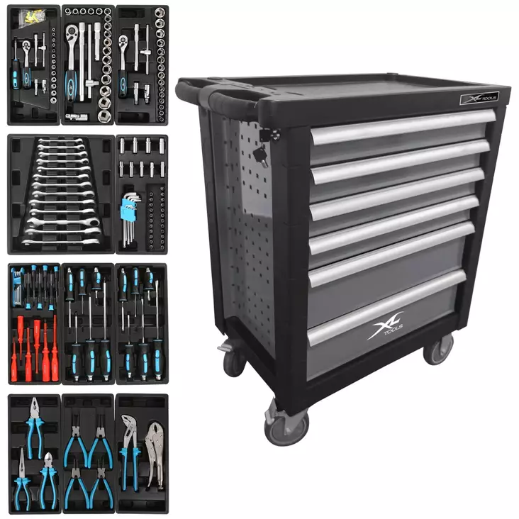XL-Tools Työkaluvaunu 228-osainen - Työkaluvaunut - 6438437154388 - 1