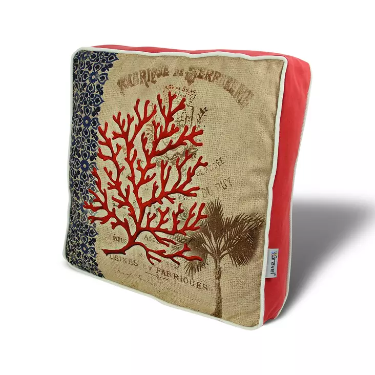 Tyyny, monivärinen, 42 x 42 cm, mukava, tyylikäs, helppohoitoinen - Tyynyt ja peitot - 8681181132708 - 1