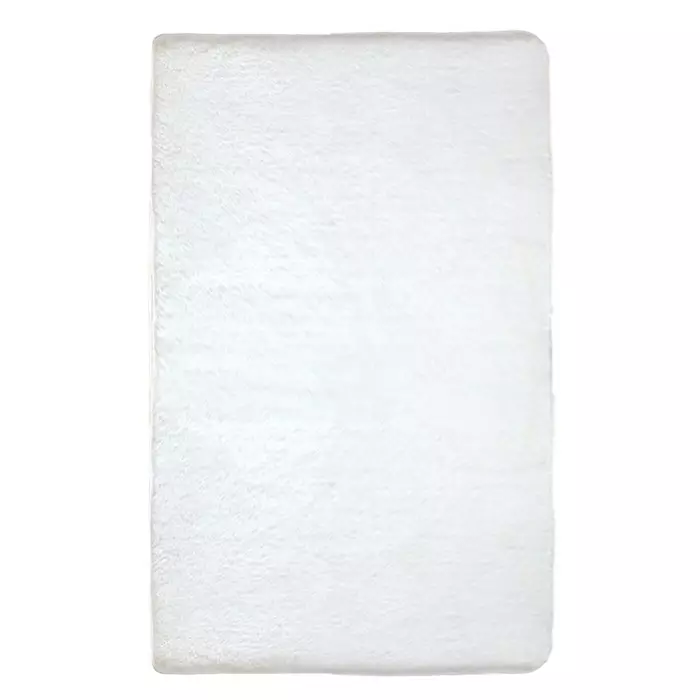 Valkoinen 150x230 cm Matto - 100% Polyesteri, Antibakteerinen, Anti-Allerginen, Antistaattinen, Konepestävä 30°C - Suuret ja keskikokoiset matot - 8683342798648 - 1