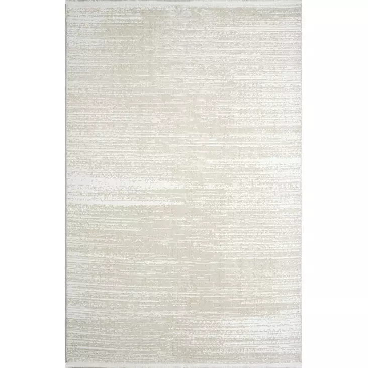 Valkoinen Beige Matto 200x290 cm - 100% Polyesteri, 6 mm Nukka, 225000 Lankapistettä, Helppohoitoinen - Suuret ja keskikokoiset matot - 8683342635448 - 1