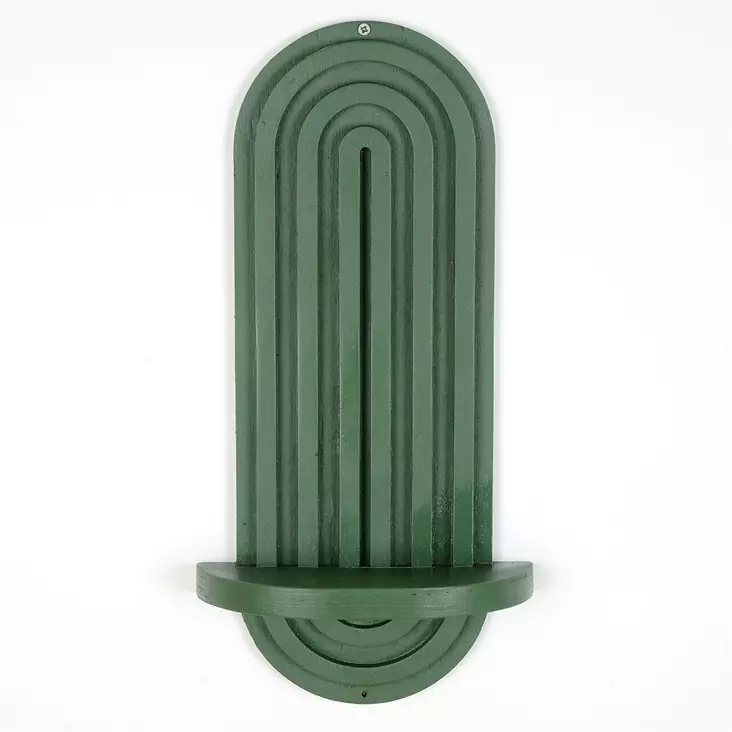 Vihreä Seinähylly - 100% Vaneria, 40x20x9 cm, Tyylikäs ja Kestävä Sisustuselementti Kodin Kaunistamiseen - Seinähyllyt - 8684282095798 - 1