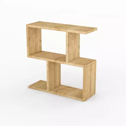 Tammi Sivupöytä - 100% Melamiinipinnoitettu Lastulevy, 18mm Paksuus, 60x60x20cm, Hyllykorkeus 27cm, Moderni Design - Sivu- ja apupöydät - 8681875377309 - 2