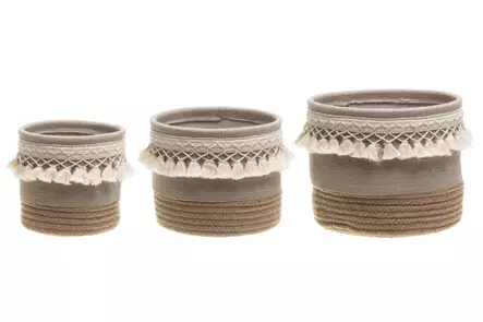 Kori Tasseli 17 x 17 x 15 cm - Säilytyslaatikot ja korit - 6410413142329 - 1