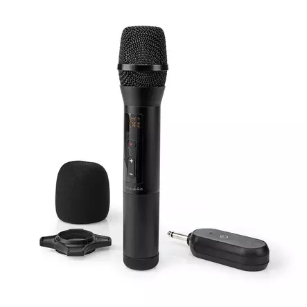 Langaton Mikrofonisarja | 20 Kanavaa | 1 mikrofoni | Kardioidi | 70 Hz - 13 kHz | 1000 Ohm | -95 dB | Äänenvoimakkuuden Säätö | Musta - Mikrofonit ja karaokelaitteet - 5412810330829 - 1