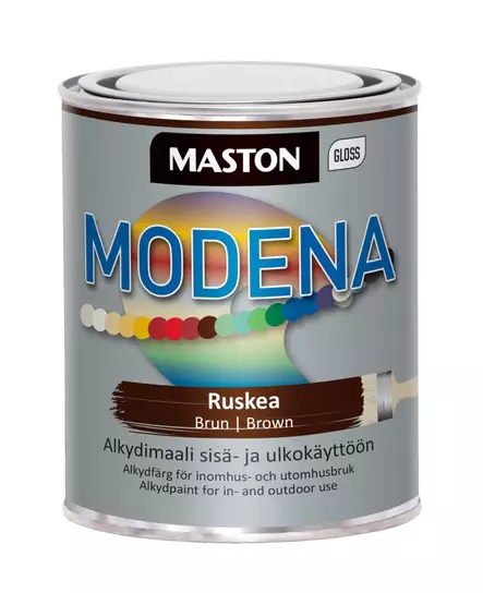 Maali Maston Modena ruskea 1 L - Metalli- ja kalustemaalit - 6412496040059 - 1