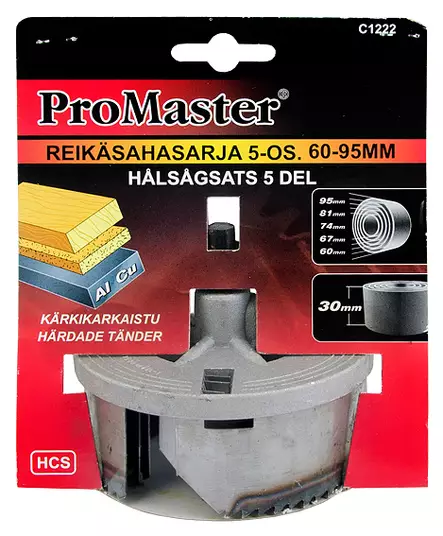Reikäsahasarja 5-os. 60-95mm - Reikäsahat - 6420286812229 - 1