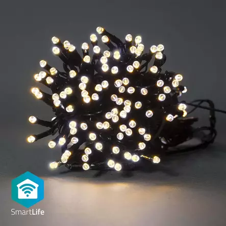 SmartLife Jouluvalot | Nauha | Wi-Fi | Lämmin Valkoinen | 200 LED's | 20.0 m | Android / IOS - Koristevalot - 5412810404209 - 1