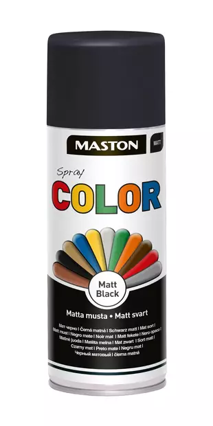 Spraymaali Color Mattamusta 400ml - Spraymaalit - 6412491201219 - 1