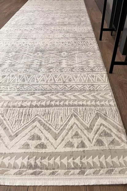 Beige eteisen matto käytävämatto 80x300 cm - Pehmeä ja Kestävä Polypropeeni/Polyesteri, 9 mm Nukka, 1900 g/m², Tyylikäs ja Mukava - Pienet matot ja käytävämatot - 8684282049029 - 1