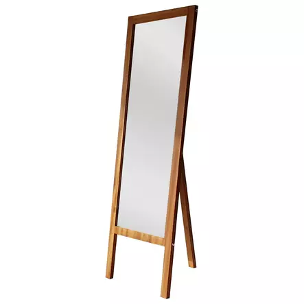 Cheval-peili, Tammi, 100% Mänty, 55x170 cm, Peili Mukana, Useita Hyllyjä, Seinään Kiinnitettävä, Koottu, 1 Paketti - Peilit - 8681875708899 - 1