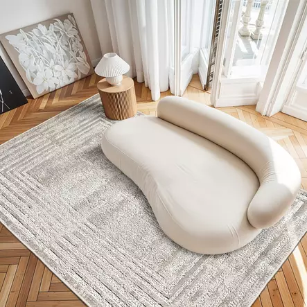Monivärinen eteisen matto käytävämatto 100x150 cm - Antibakteerinen, Ekologinen, Liukumaton, Konepestävä, 100% Polyesteri, 650 gr/m² - Suuret ja keskikokoiset matot - 8683342906319 - 2
