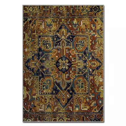 Monivärinen Matto 80x140 cm - 100% Polyesteri, Digitaalinen Painatus, Konepestävä, Liukumaton Alapuoli, Helppohoitoinen - Pienet matot ja käytävämatot - 8683342185189 - 1