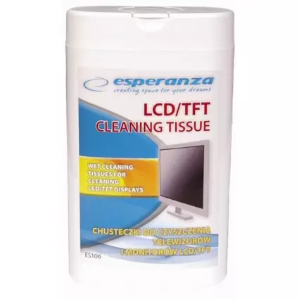 Näytönpuhdistusliina 100 kpl Esperanza - Muut tarvikkeet - 5905784766829 - 1