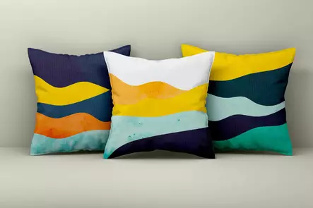 Ylellinen Monivärinen Tyynynpäällinen 3 kpl - 50% Puuvilla, 50% Polyesteri, 43x43 cm, Konepestävä ja Silityskelpoinen - Koristetyynyt - 8684283661169 - 2