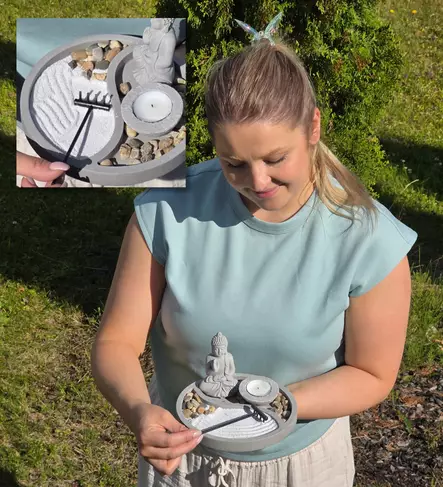 Zen Garden Buddha 19cm - Kynttilät ja lyhdyt - 4029811473069 - 2
