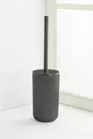 100% Muovinen WC-harja Anthracite - Kestävä ja Tyylikäs Kylpyhuoneeseen, Koko 10,5 x 10,5 x 33 cm - Kylpyhuonetarvikkeet - 8684283711659 - 2