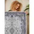 100% Puuvillamatto 120x180 cm - Konepestävä, Antibakteerinen, Liukumaton PVC-pohja, Kermainen Harmaa Beige - Suuret ja keskikokoiset matot - 8683742635499 - 5