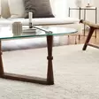 100% Pyökki Pöytä, 6mm, Temperoitu Lasi, Saksanpähkinä, 96x41x81 cm, Assembled, 2 Pakkausta, Tyylikäs ja Kestävä - Pöydät - 8682870558519 - 6