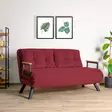 2-istuttava vuodesohva, kastanjanruskea, 175 cm leveä, 133 cm syvä, kestävä, mukava, monikäyttöinen - Vuodesohvat - 8683342998819 - 2