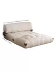 2-istuttava vuodesohva, valkoinen, Leveys 120 cm, mukava, monikäyttöinen - Vuodesohvat - 8684282400219 - 9
