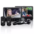 2x 9" kannettava DVD-soitin, jossa USB SD sisäänrakennettu akku kuulokkeet ja kiinnike Musta - Televisiot ja mediatoistimet - 8711902033479 - 10