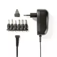 AC Yleisvirtalähde | 12 W | 3 / 4.5 / 5 / 6 / 7.5 / 9 / 12 V DC | 1.80 m | 2.0 A | 6 plug(s) | Musta - Yleisvirtalähteet ja adapterit - 5412810267149 - 1